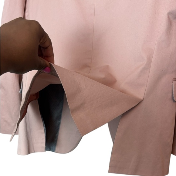 J. Ferrar Men Mauve Pink Blazer Slim Sz 38 Cotton Blend Lined Stretch - Picture 8 of 9